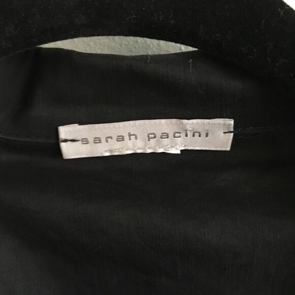 SARAH PACINI Asymmetrical Lightweight Black Jacket XS - Picture 8 of 8